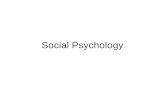 Social Psychology. Social psychology Two major assumptions â€“Behavior is driven by context â€“Subjective perceptions guide our behavior