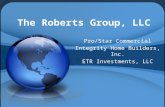 Pro/Star Commercial Integrity Home Builders, Inc. ETR Investments, LLC.