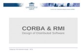 Vakgroep Informatietechnologie - IBCN CORBA & RMI Design of Distributed Software