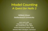 Model Counting A Quest for Nails 2 Willem Visser Stellenbosch University Joint work with Matt Dwyer (UNL, USA) Jaco Geldenhuys (SU, RSA) Corina Pasareanu.