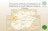 Economic effects of closeness of Bratislava to Győr-Moson-Sopron County.