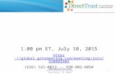 Www.DirectTrust.org 1101 Connecticut Ave NW, Washington, DC 20036 1:00 pm ET, July 10, 2015  (626)