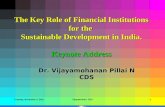 Wednesday, November 04, 2015 Vijayamohan CDS1. Wednesday, November 04, 2015 2 Sustainable Development and Financial inclusion.
