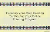 Creating Your Own Grading Toolbar for Your Online Tutoring Program by Sandra Vaughn.