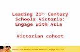 1 Leading 21st Century Schools Victoria : Engage with Asia Victorian cohort.