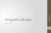 Integral Calculus adding it all up Integral Calculus 1.