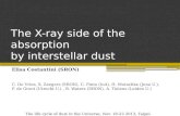 The X-ray side of the absorption by interstellar dust Elisa Costantini (SRON) C. De Vries, S. Zeegers (SRON), C. Pinto (IoA), H. Mutschke (Jena U.), F.