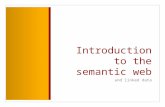 Introduction to the semantic web and linked data.