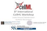 8 th International CellML Workshop Goldie Vineyard, Waiheke Island Auckland, New Zealand.