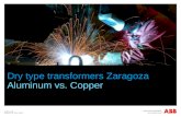 © ABB Group November 5, 2015 | Slide 1 Dry type transformers Zaragoza Aluminum vs. Copper.