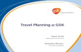 Travel Planning at GSK Hazel Smith EH&S Advisor, Environment Stepanka Moysey Travel Plan Coordinator.