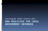 City of Flagstaff – GFOAZ – October 21, 2011. General Fund Revenue Overview (in thousands)