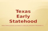 Texas Early Statehood