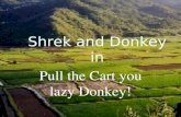 Shrek and Donkey in Pull the Cart you lazy Donkey!