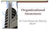 Organizational Structures Dr Fred Mugambi Mwirigi JKUAT 1.