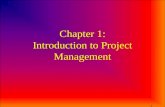 1 Chapter 1: Introduction to Project Management. 2 IT Projects have a terrible track record –A 1995 Standish Group study (CHAOS) found that only 16.2%