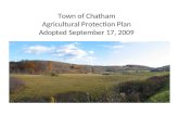 Town of Chatham Agricultural Protection Plan Adopted September 17, 2009.