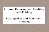 Ground Deformation: Faulting and Folding Earthquakes and Mountain- Building.