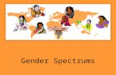 Gender Spectrums. Gender The social and cultural components of being male and female.