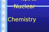 Topic 12 Nuclear Chemistry. What is Radioactivity? Isotopes of many atoms are unstable (have extra energy). These are called radioisotopes. Radioisotopes.