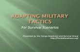 For Survival Scenarios Presented by the Tampa Readiness and Survival Group