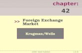 1 of 49 chapter: 42 >> Krugman/Wells ©2009  Worth Publishers Foreign Exchange Market.