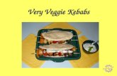 Very Veggie Kebabs. Make the yogurt dressing first: 75ml fresh coriander, parsley and basil (or other fresh herbs) 200ml cr¨me fraiche or natural yogurt,