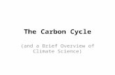 The Carbon Cycle (and a Brief Overview of Climate Science)