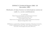 Methods of data fusion in information retrieval rank vs. score combination D. Frank Hsu Department of Computer and Information Science Fordham University.