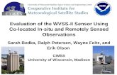 Evaluation of the WVSS-II Sensor Using Co-located In-situ and Remotely Sensed Observations Sarah Bedka, Ralph Petersen, Wayne Feltz, and Erik Olson CIMSS.
