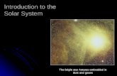 Introduction to the Solar System The bright star Antares embedded in dust and gases.
