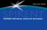 Analyze Assure Accelerate TM SR5500 Wireless Channel Emulator.