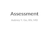 Assessment Aubrey Y. Go, RN, MD. Assessment systematic continuous collection validation communication.