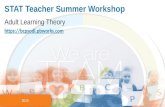 Adult Learning Theory STAT Teacher Summer Workshop 2015 .