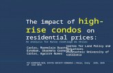 The impact of high-rise condos on residential prices: An analysis for Nunoa (Santiago de Chile) XVI EUROPEAN REAL ESTATE SOCIETY CONGRESS | Milan, Italy.