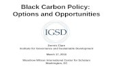 Black Carbon Policy: Options and Opportunities Dennis Clare Institute for Governance and Sustainable Development March 17, 2010 Woodrow Wilson International.