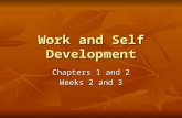 Work and Self Development Chapters 1 and 2 Weeks 2 and 3.