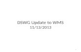 DSWG Update to WMS 11/13/2013 1. 2 DSWG Goals for 2013 #Goal DescriptionDeliverable Scheduled Completion Market Champion ContributorsStatus 1 Weather-Sensitive.