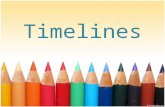 Timelines. What is a timeline? A timeline tells a story. It is a calendar of events that are recorded in order of when they happened. It is a tool that.