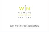 600 MEMBERS STRONG.  Your Personal Leadership Brand.