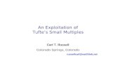 An Exploitation of Tufte’s Small Multiples Carl T. Russell Colorado Springs, Colorado russellcarl@earthlink.net.
