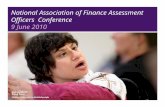 National Association of Finance Assessment Officers Conference 9 June 2010.