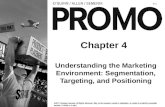 Chapter 4 Understanding the Marketing Environment: Segmentation, Targeting, and Positioning 4-1.