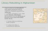 Library Rebuilding in Afghanistan Project funded by the International Arid Lands Consortium (IALC) Sustainable Development of Drylands Project via a Cooperative.