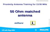 M211_50-Ohm-Ant_V11_RBt -1 Philips Semiconductors 50 Ohm matched antenna Proximity Antenna Training for 13.56 MHz.
