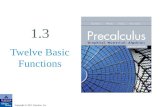 Copyright © 2011 Pearson, Inc. 1.3 Twelve Basic Functions