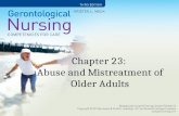 Chapter 23: Abuse and Mistreatment of Older Adults.