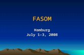 FASOM Hamburg July 1-3, 2008. Topics 1.FASOM Basics 2.FASOM Equations 3.Analyzing FASOM 4.Modifying FASOM.