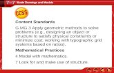 CCSS Content Standards G.MG.3 Apply geometric methods to solve problems (e.g., designing an object or structure to satisfy physical constraints or minimize.