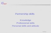 2018006.ppt Partnership skills Knowledge Professional skills Personal skills and attitude.